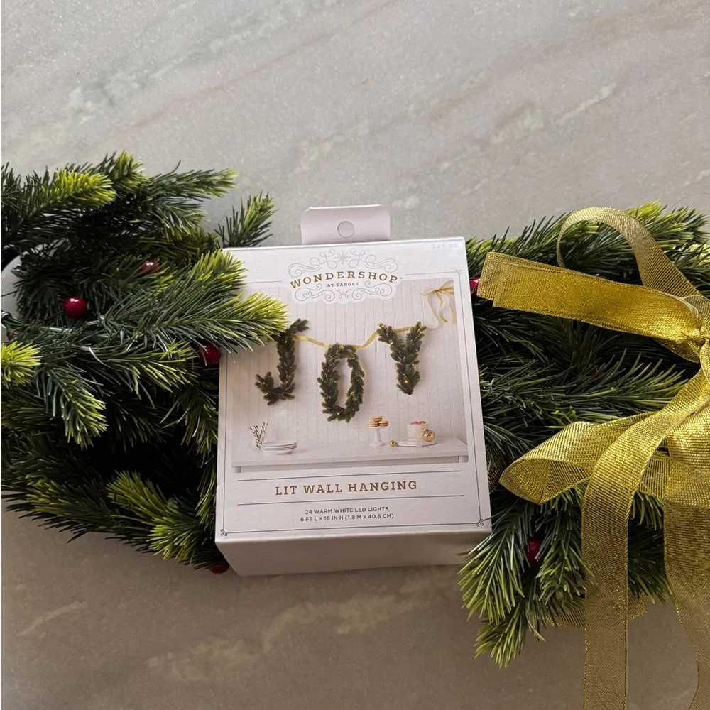NWT JOY Lit Wall Hanging Garland - Wondershop